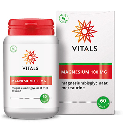 Vitals Magnesiumbisglycinaat 100 mg (60 tabletten)