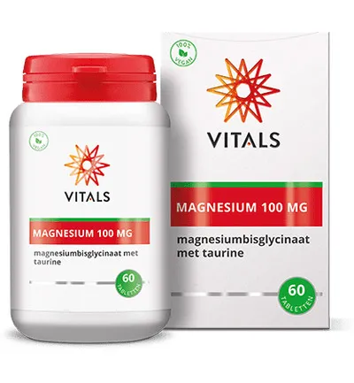 Vitals Magnesiumbisglycinaat 100 mg (60 tabletten)