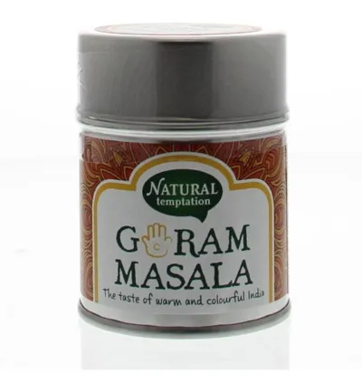 Natural Temptation Garam masala blikje natural spices bio (50 gr)