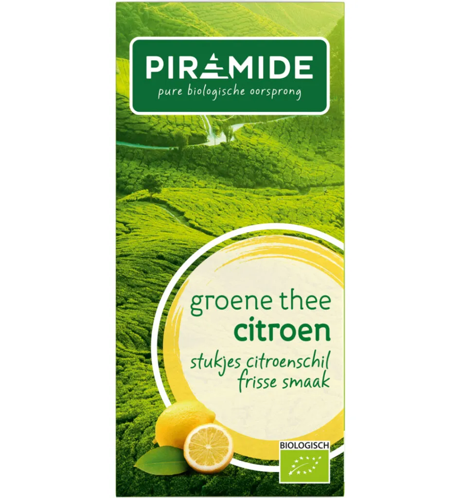 Piramidegroene Thee Met Citroen Eko Bio (20 stuks)