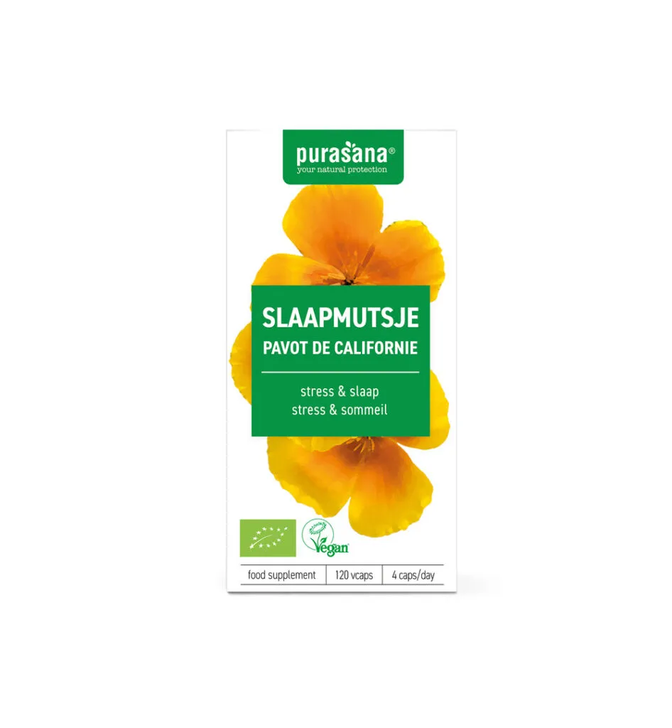 Purasana Slaapmutsje/Pavot De Californie Vegan Bio (120 vega capsules)