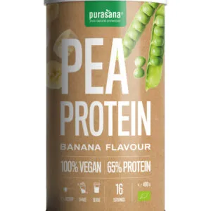 Purasana Erwt Proteine - Banaan Vegan Bio (400 gr)