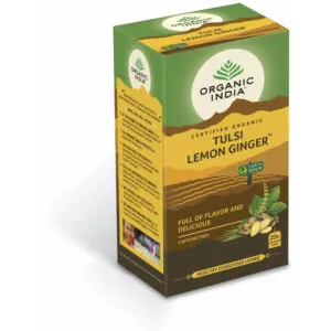 Organic India Tulsi Lemon Ginger Thee Bio (25 stuks)