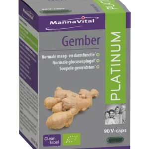 Mannavital Gember bio platinum (90 vega capsules)