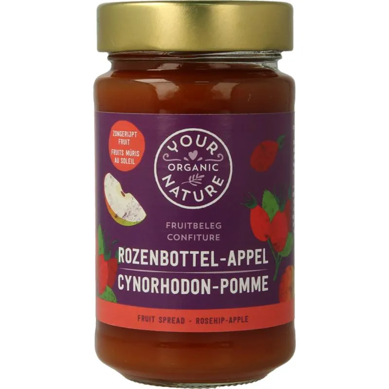 Your Organic Nature Fruit beleg rozenbottel bio (250 gr)