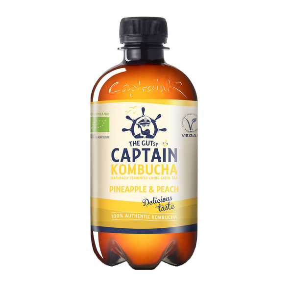The Gutsy Captain Kombucha Peach BIO (400 ml)