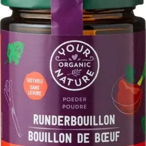Your Organic Nature Runderbouillonpoeder Helder Zonder Gist (140 gr)