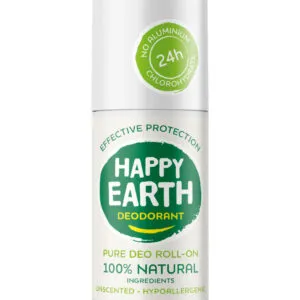 Happy Earth Pure deodorant roll-on unscented (75 ml)