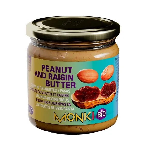 Monki Pinda Rozijnenpasta Bio (330 gr)