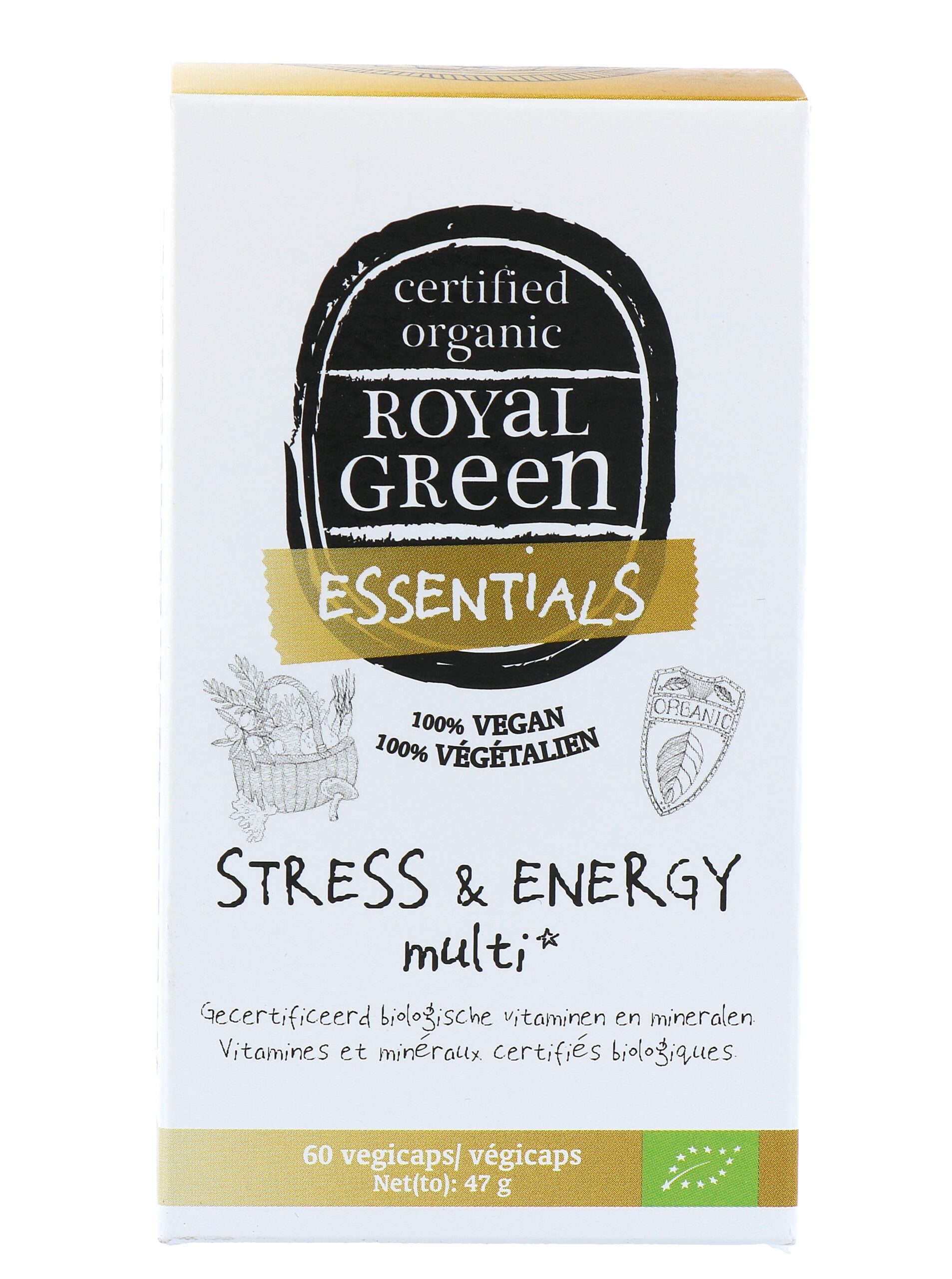 Royalgreen Stress en Energy Multi Bio (60 vega capsules)