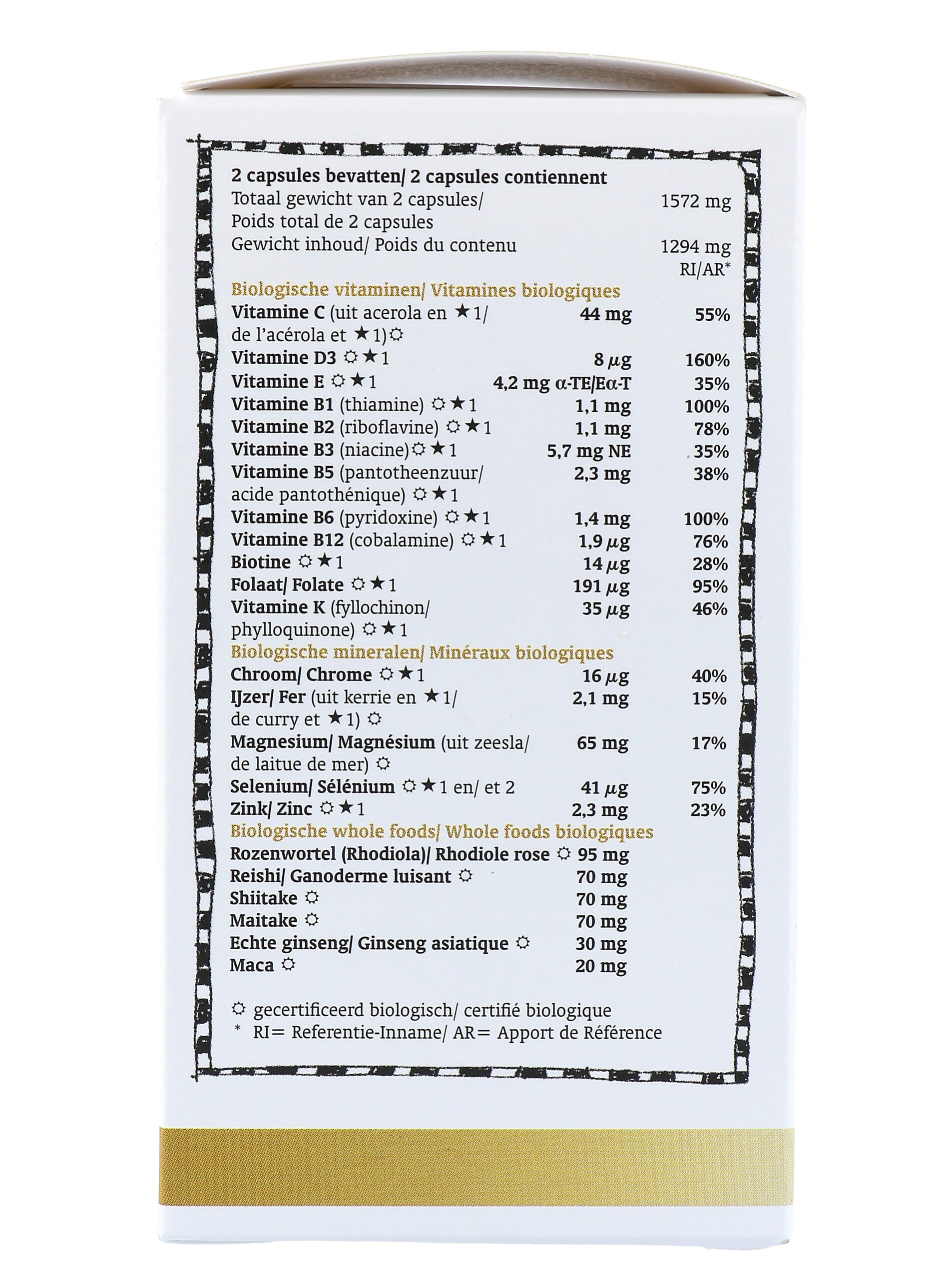 Royalgreen Stress en Energy Multi Bio (60 vega capsules) - image 3