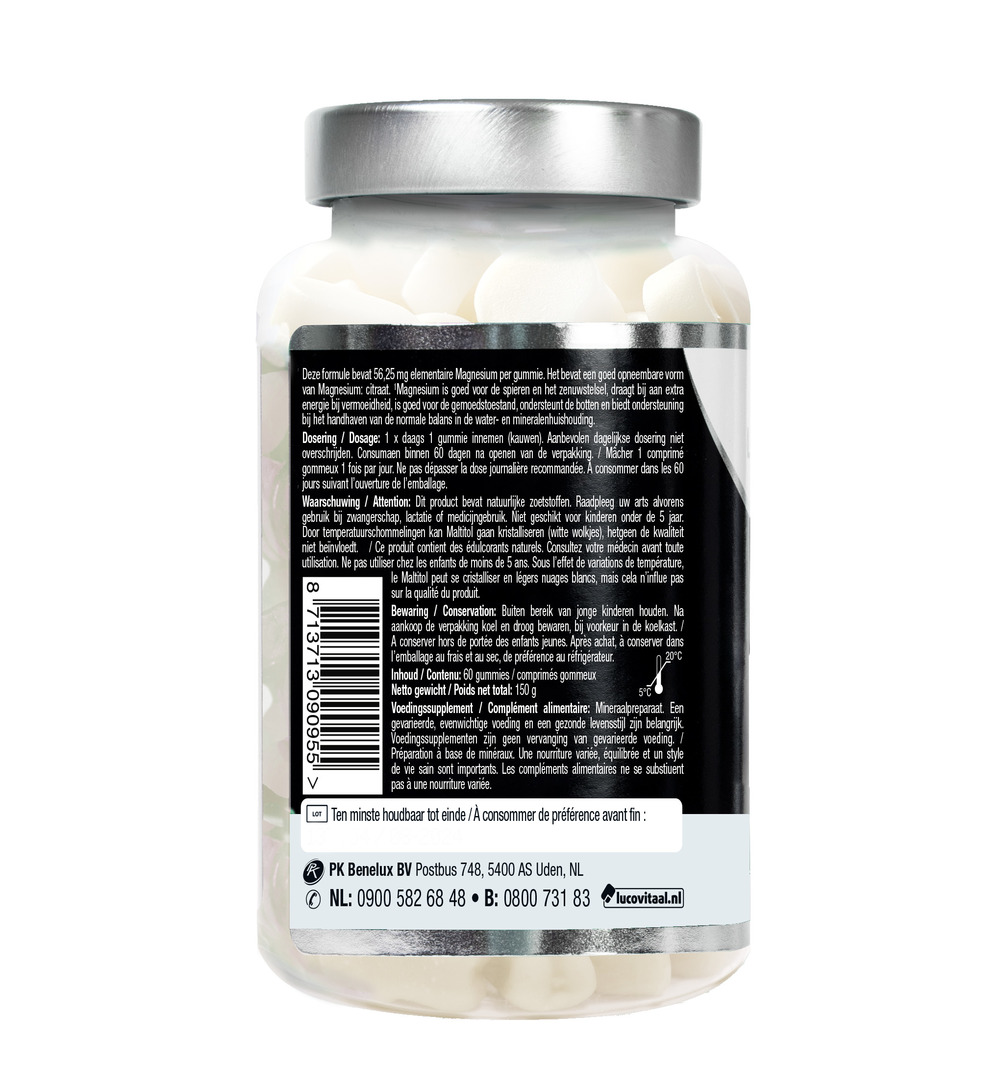 Lucovitaal Magnesium Citraat (60 gummies)