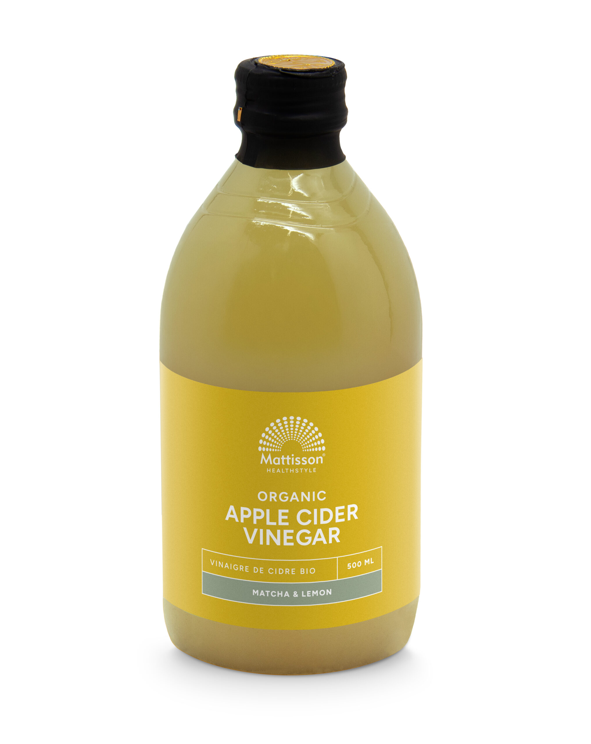 Mattisson Organic Apple Cider Vinegar - Matcha & Lemon (500 ml)