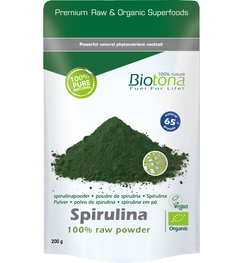Biotona Spirulina Raw Powder Bio (200 gr)