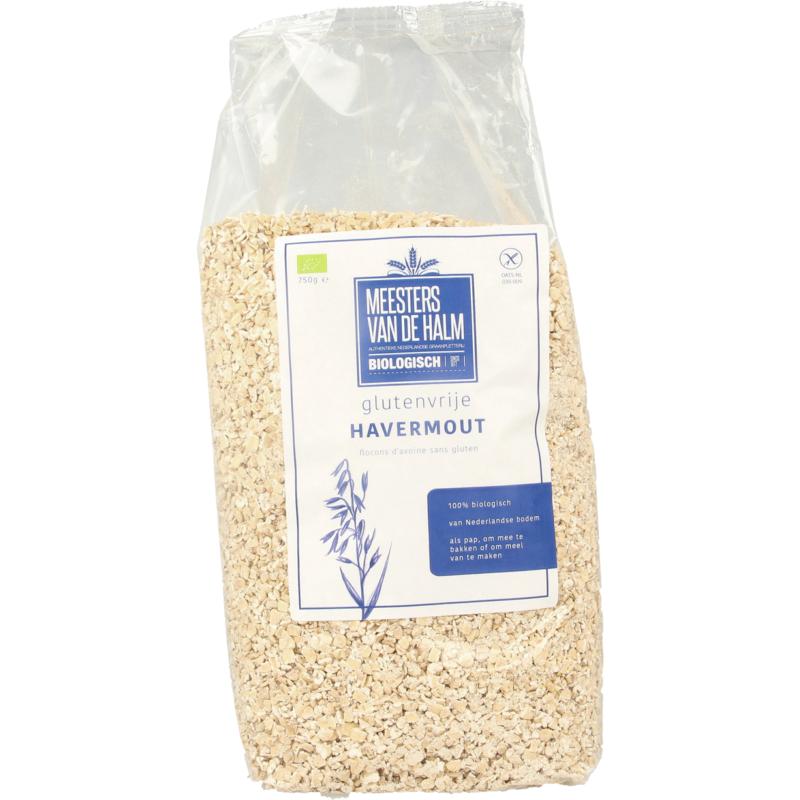 De Halm Havermout Glutenvrij Bio (750 gr)