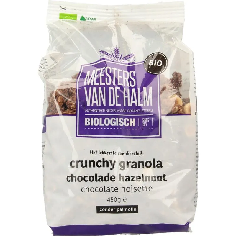 De Halmgranola Choco/Hazelnoot Bio (450 gr)