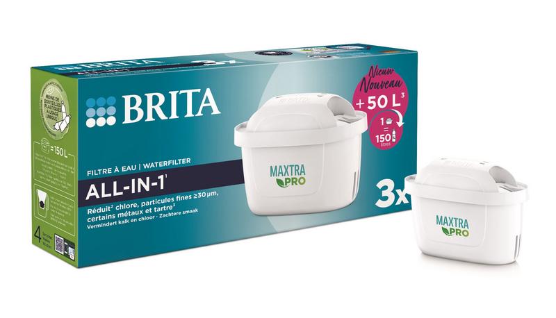 Brita Waterfilterpatroon maxtra pro all-in-1 3-pack (3 stuks)