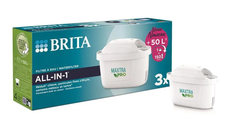 Brita Waterfilterpatroon maxtra pro all-in-1 3-pack (3 stuks)
