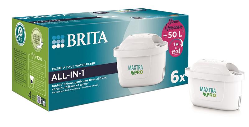 Brita Waterfilterpatroon maxtra pro all-in-1 6-pack (6 stuks)