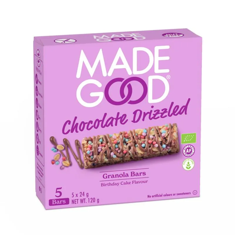 Made Goodgranola Bar Chocolate Birthday Bio (5 Stuks)