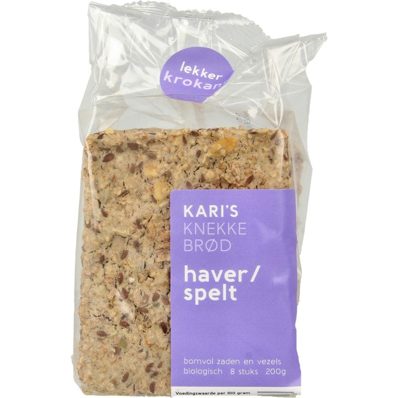 Kari'S Crackers Knekkebrod Haver/Spelt Bio (200 gr)