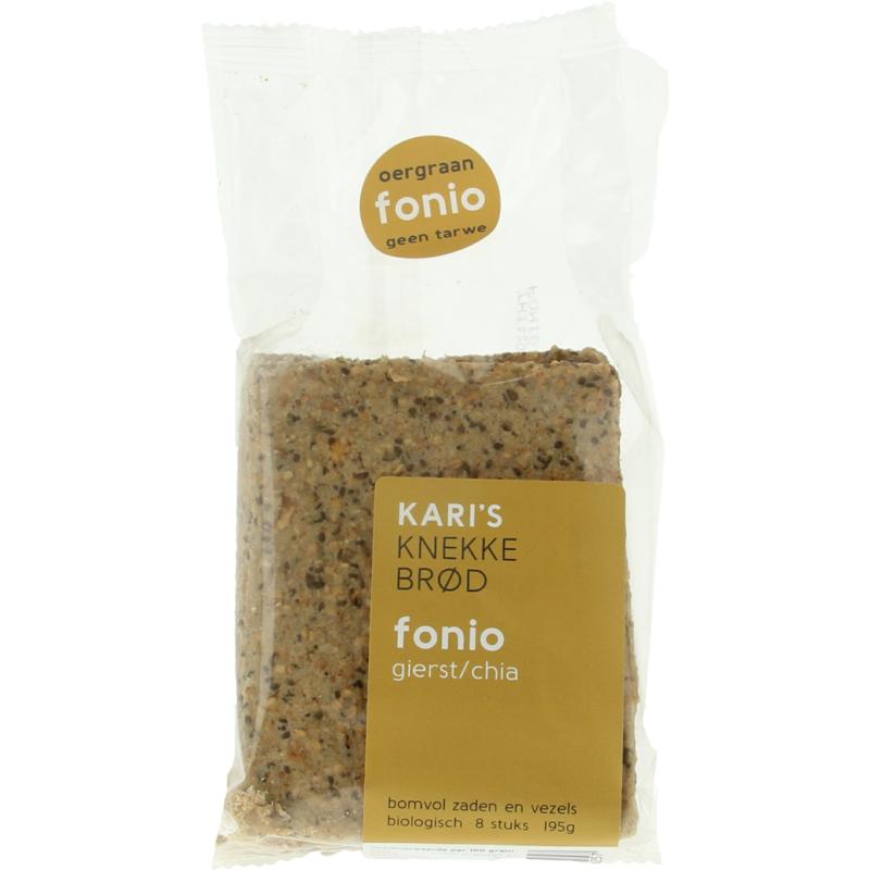Kari'S Crackers Knekkebrod Fonio Gierst/Chia B Io (195 gr)