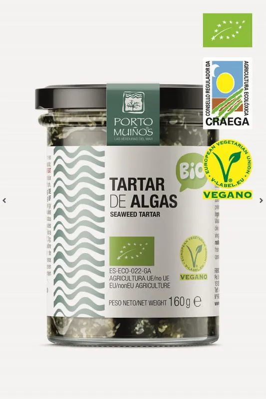 Porto Muinos Zeewier Spread Bio (160 gr)