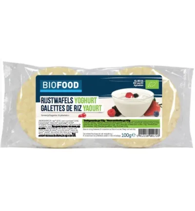 Damhert Rijstwafels yoghurt bio (100 gr)