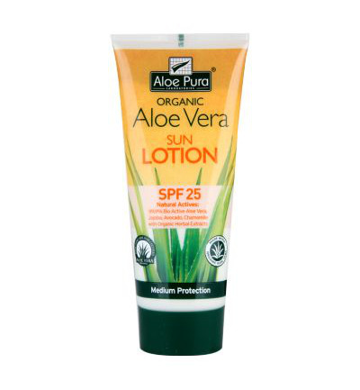 Optima Aloe pura organic aloe vera zonnelotion SPF25 (200 ml)