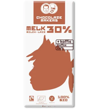 Chocolatemakers Awajun 30% Met Koffie Bio Fairtrade Bio (85 gr)