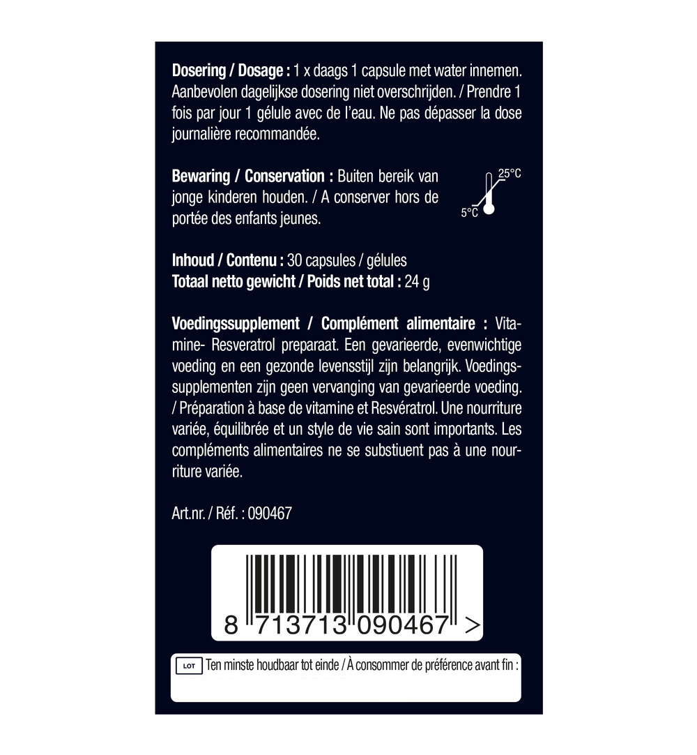 Lucovitaal Super Resveratrol 100mg (30 capsules) - image 6