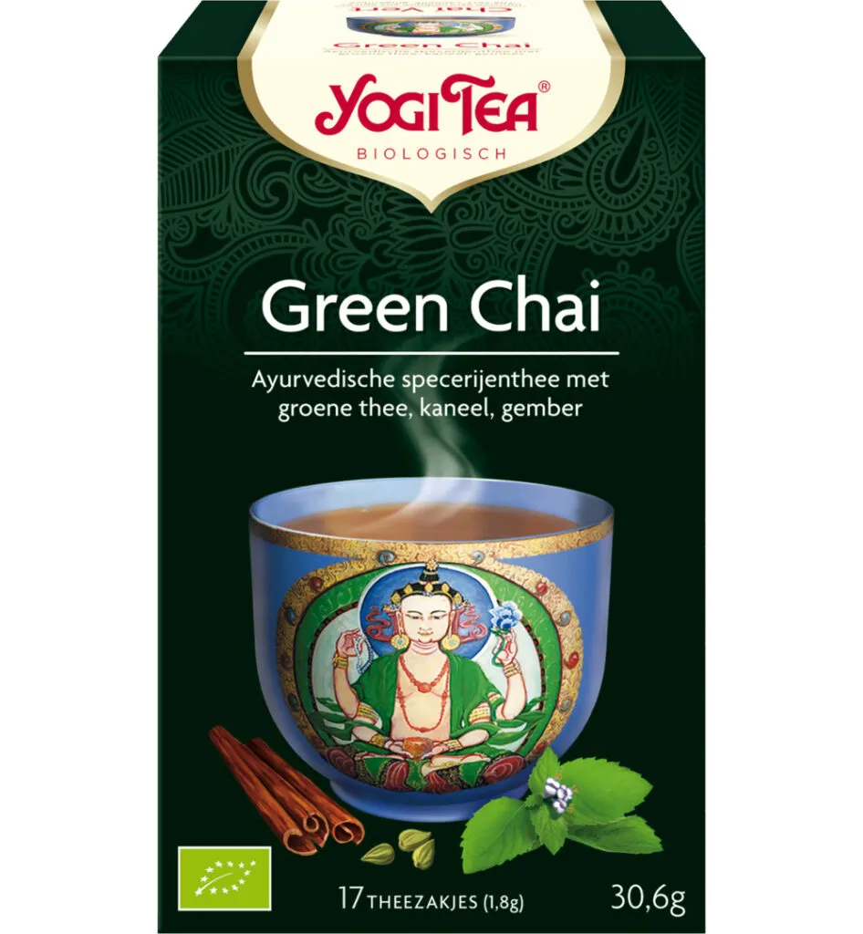 Yogi Teagreen chai bio (17 stuks)