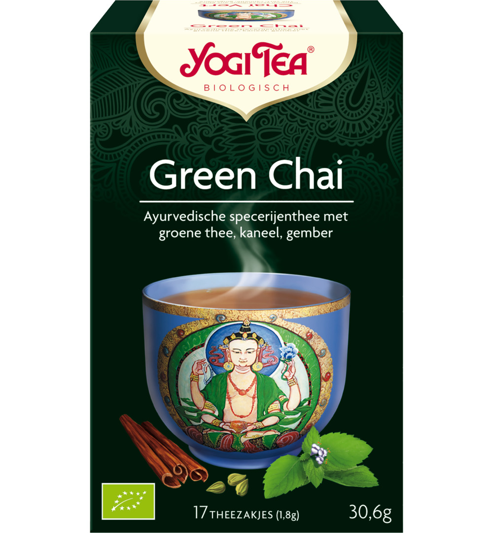 Yogi Teagreen chai bio (17 stuks)