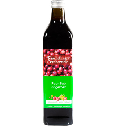 Terschellinger Cranberrysap ongezoet bio (750 ml)