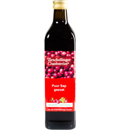 Terschellinger Cranberrysap gezoet bio (750 ml)