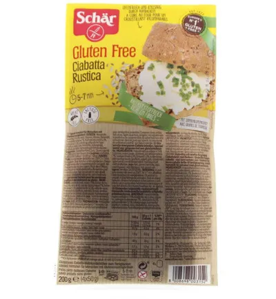Dr. Schär Ciabatta Rustica (4 stuks)
