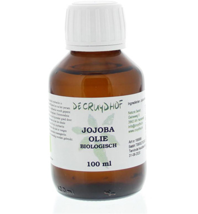 De Cruydhof Jojoba olie koudgeperst bio (100 ml)