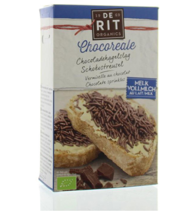 De Rit Chocoreale hagelslag melk bio (225 gr)