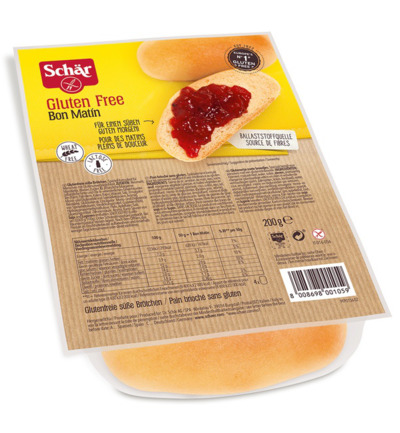 Dr. Schär Bon Matin Zoete Broodjes (200 gr)