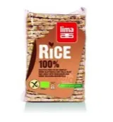 Lima Rijstwafels Zout Dun Recht Bio (130 gr)