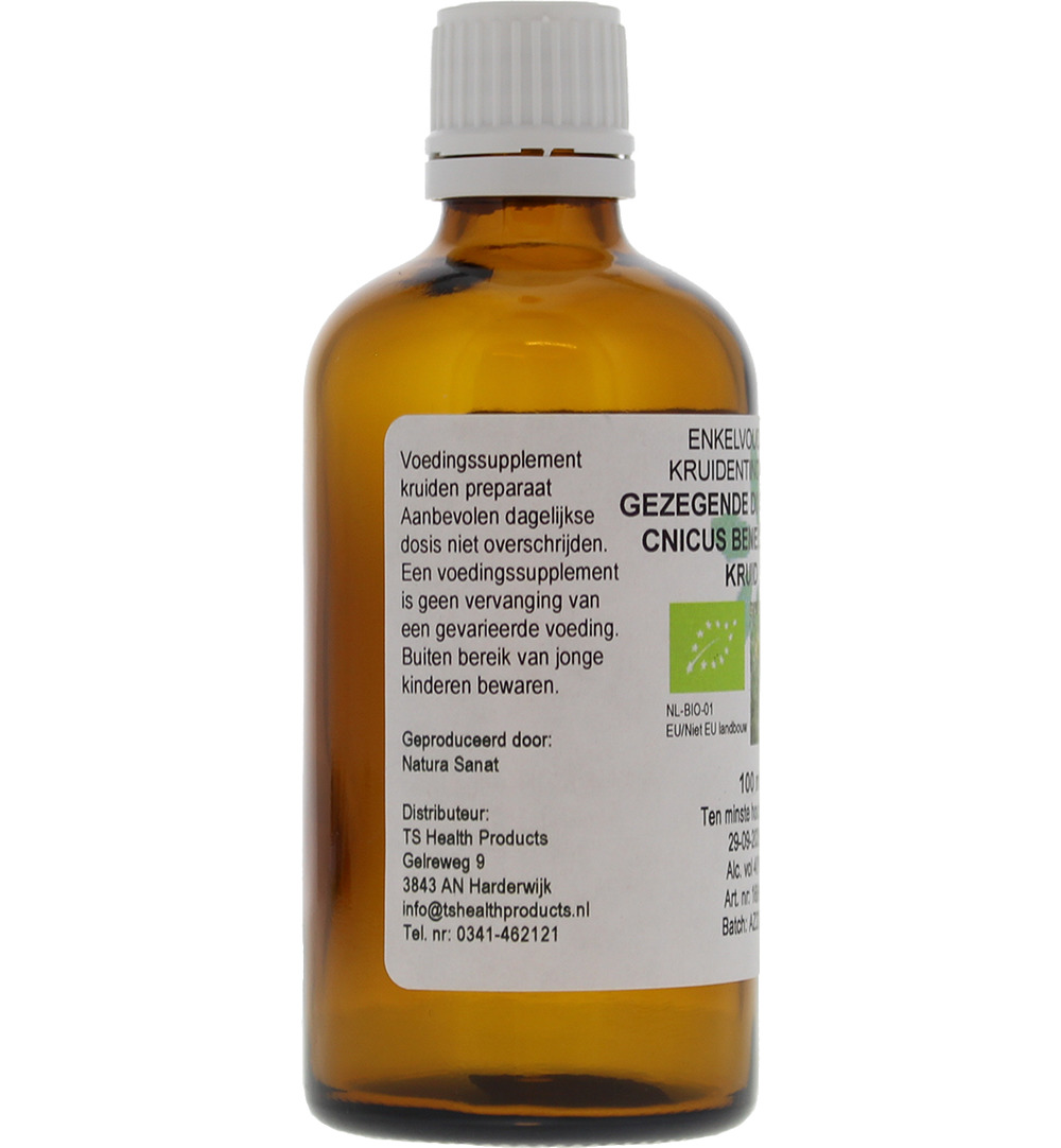 De Cruydhof Cnicus benedictus / gezegende distel tinctuur bio (100 ml)
