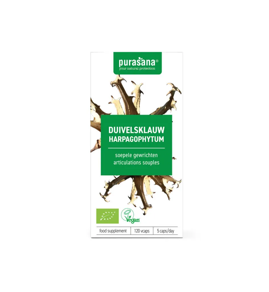 Purasana Duivelsklauw/Harpagophytum Vegan Bio (120 vega capsules)