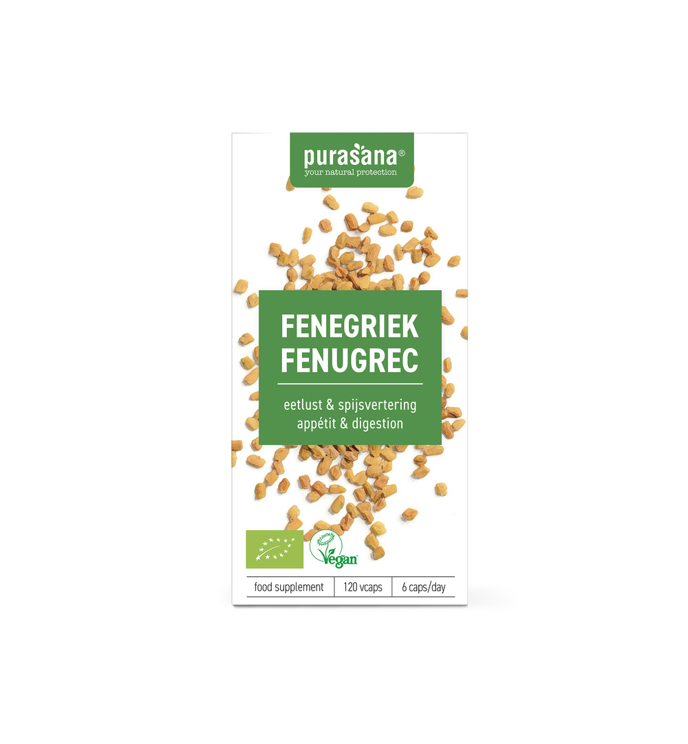 Purasana Fenegriek/Fenugrec Vegan Bio (120 vega capsules)