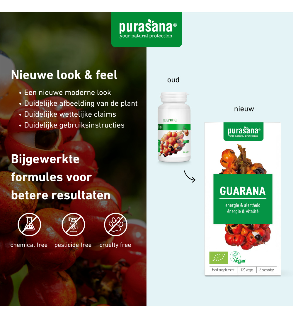 Purasana Guarana Vegan Bio (120 vega capsules) - image 7