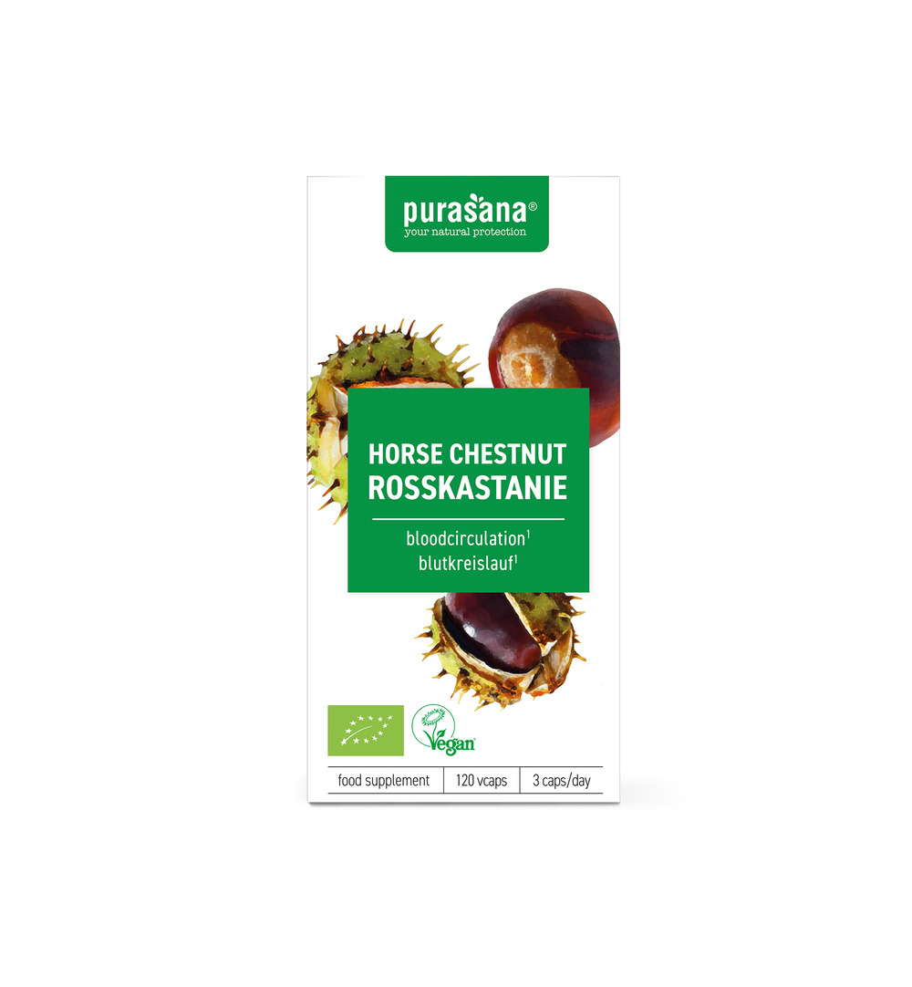 Purasana Wilde Kastanje/Marron D'Inde Vegan Bio (120 vega capsules)