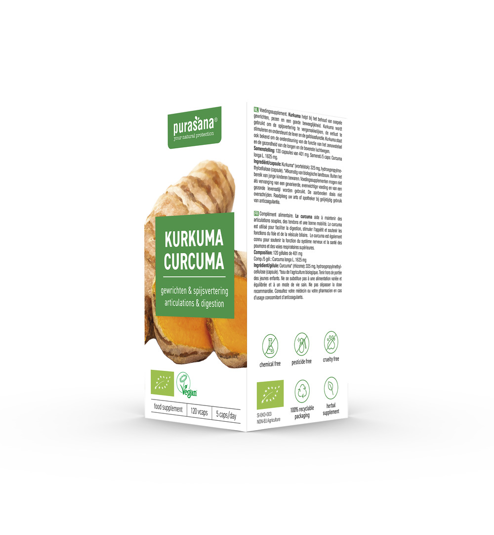 Purasana Curcuma Vegan Bio (120 vega capsules) - image 4