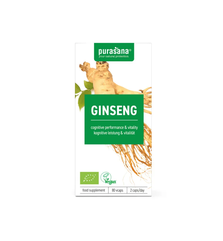 Purasana Ginseng Vegan Bio (80 vega capsules)