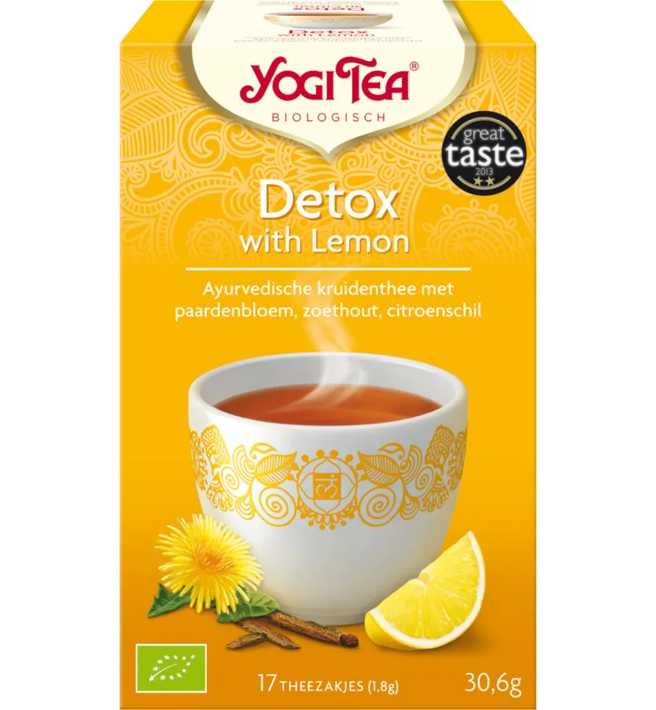 Yogi Tea Detox with lemon bio (17 stuks)