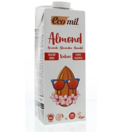 Ecomil Amandeldrank Naturel Suikervrij Bio (1000 ml)