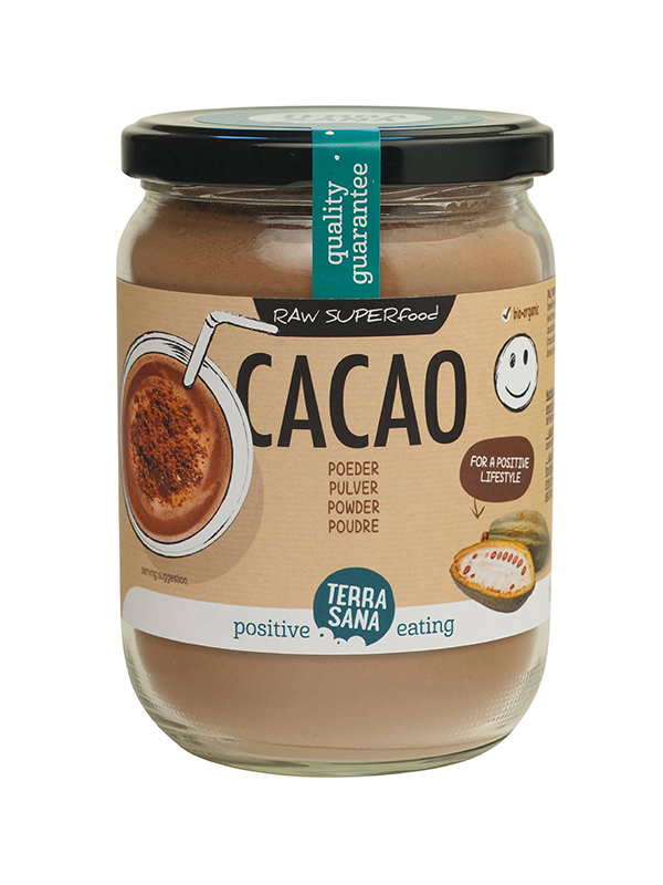 Terrasana Raw Cacao Antioxidant Poeder In Glas Bio (160 gr)